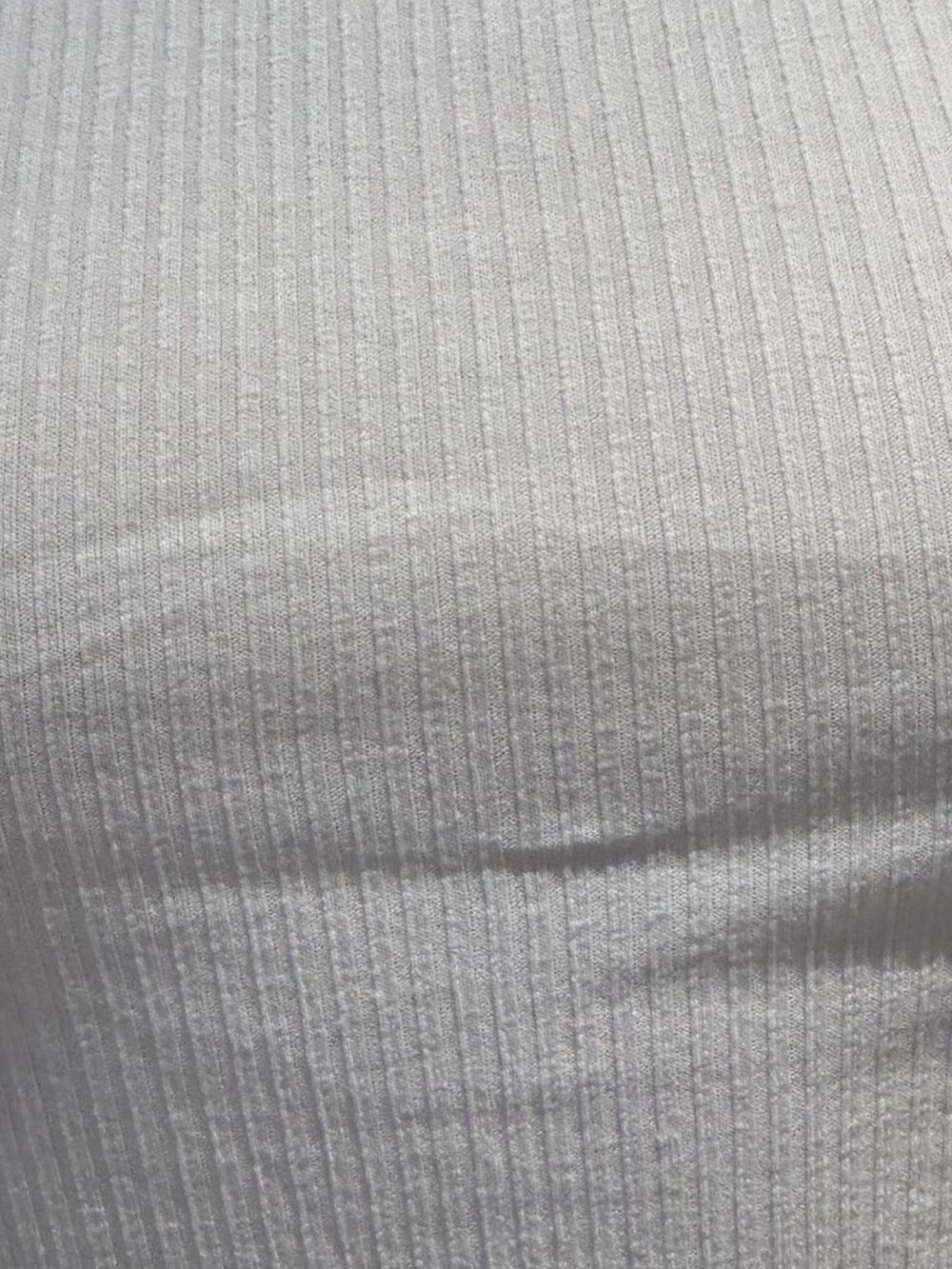 Zara White Ribbed Ruffle Sleeve Tee - Picture 3 of 7